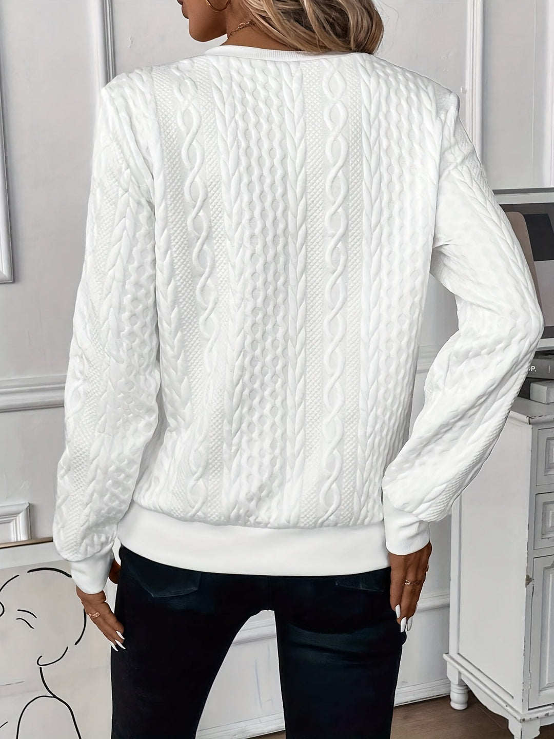 Women's zip-up sweater made of soft material classic cut