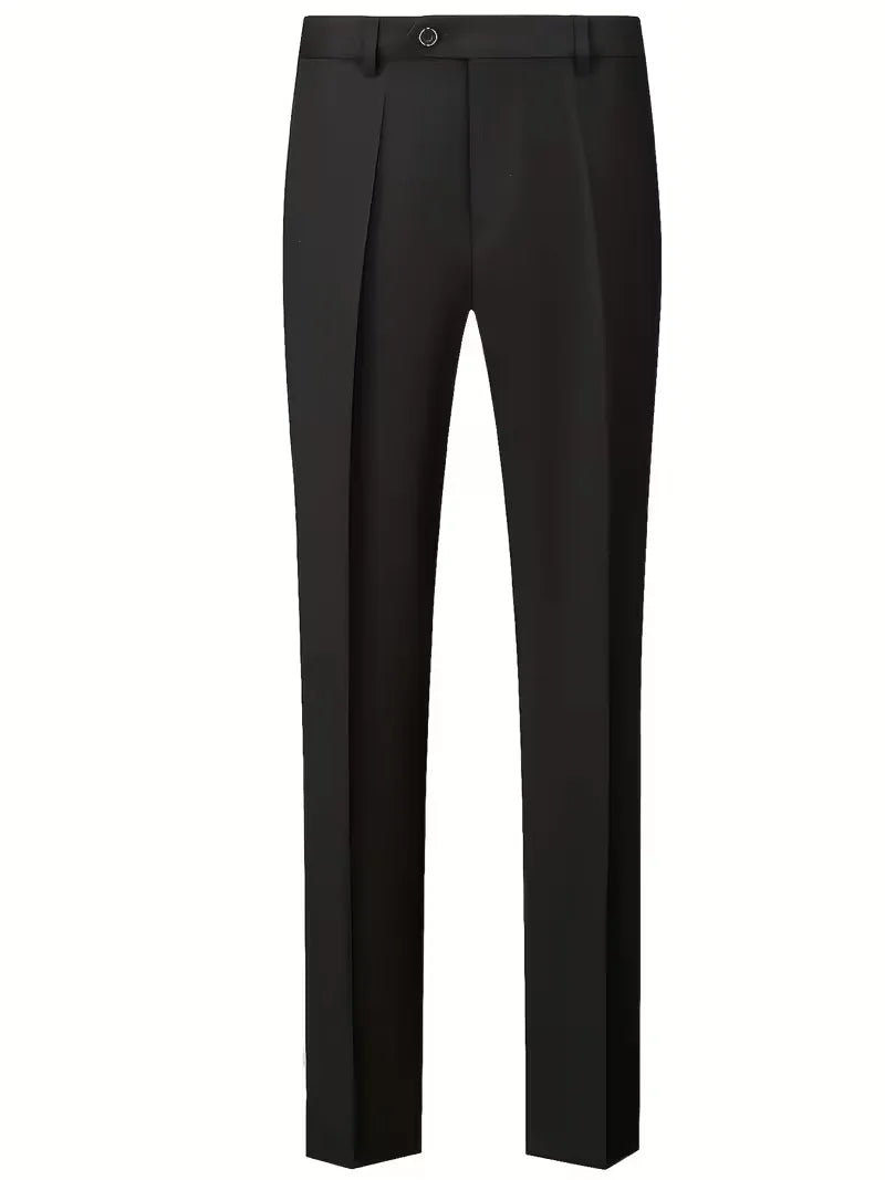Slim-Fit-Dreiteiler für Herren – Eleganter, formeller Stil mit glänzender Oberfläche