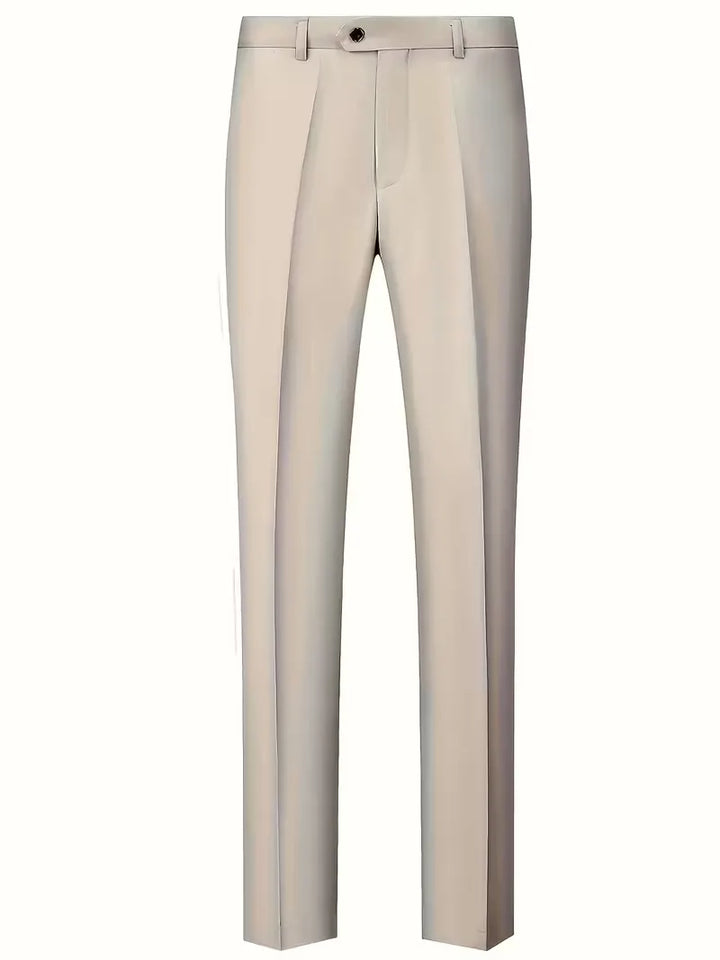 Slim-Fit-Dreiteiler für Herren – Eleganter, formeller Stil mit glänzender Oberfläche