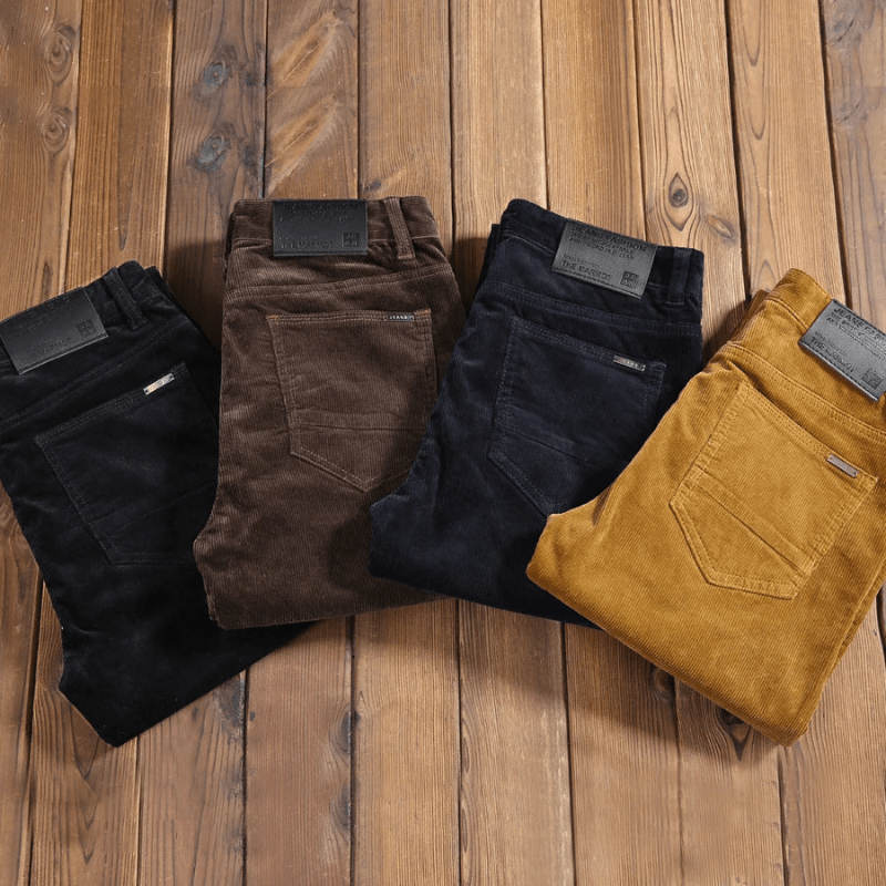 Comfortable Pants for Men - Elastic Corduroy Pants