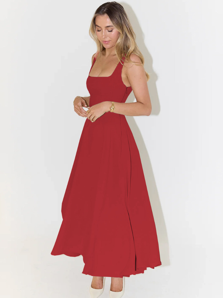 Elegantes Damenkleid mit Eckigem Ausschnitt: Stilvoll für Feste und Alltag 9