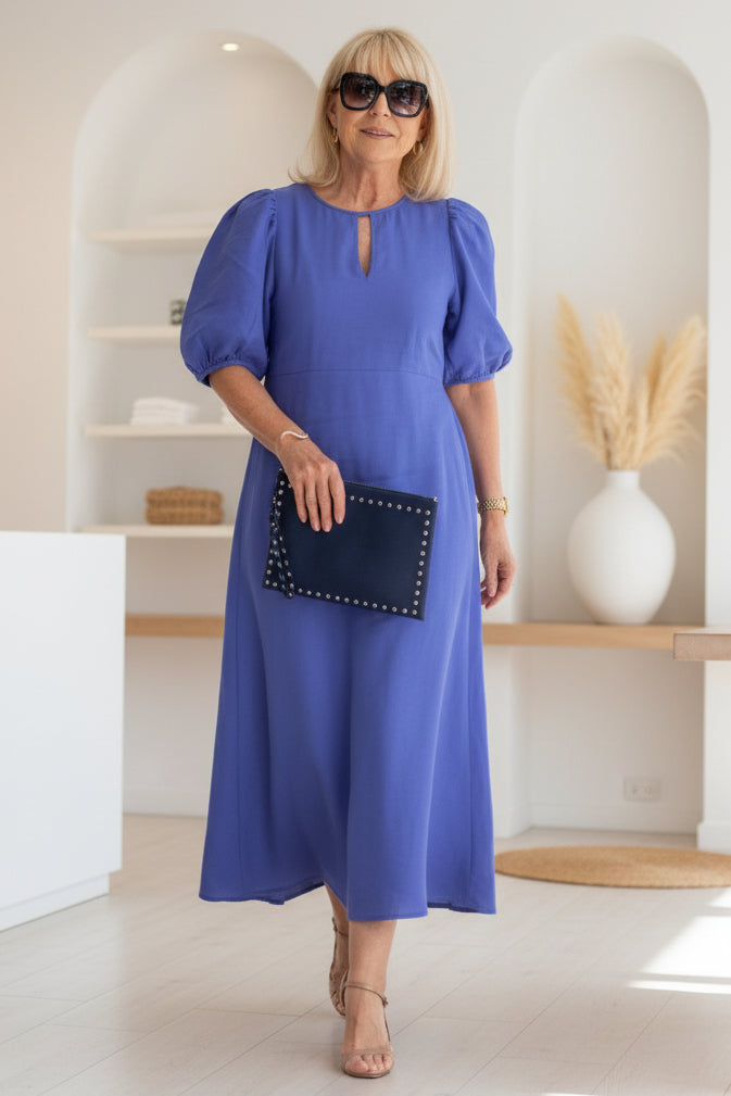 Elegantes Maxikleid mit Puffärmeln: Stilvoll für festliche Anlässe 6