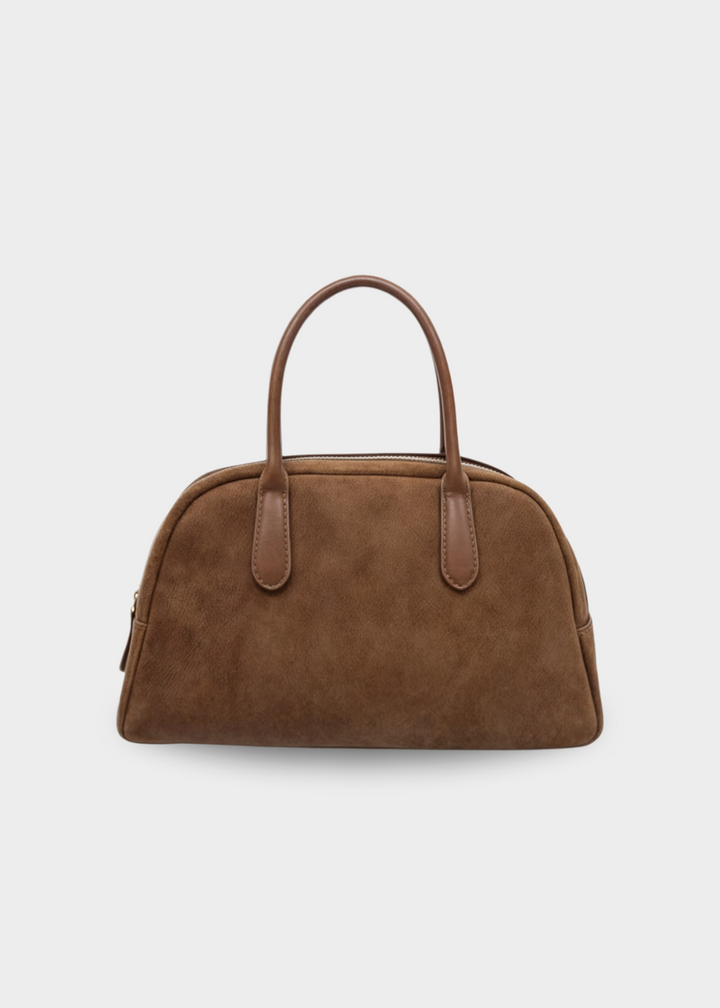 Genuine Suede Handbag Women – Small Shoulder Bag with Zipper