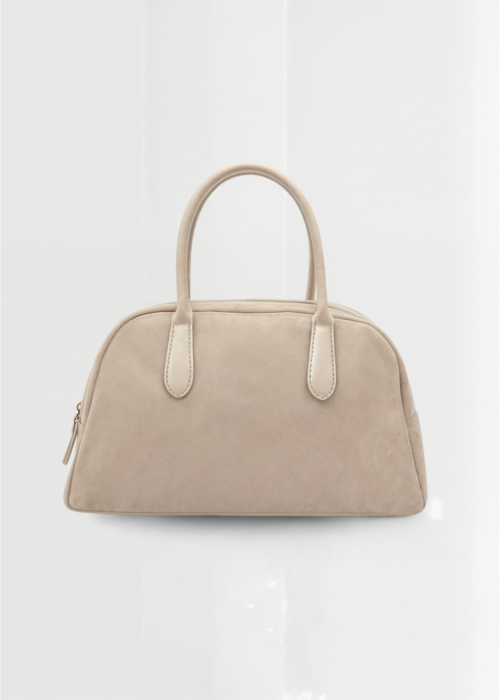 Genuine Suede Handbag Women – Small Shoulder Bag with Zipper
