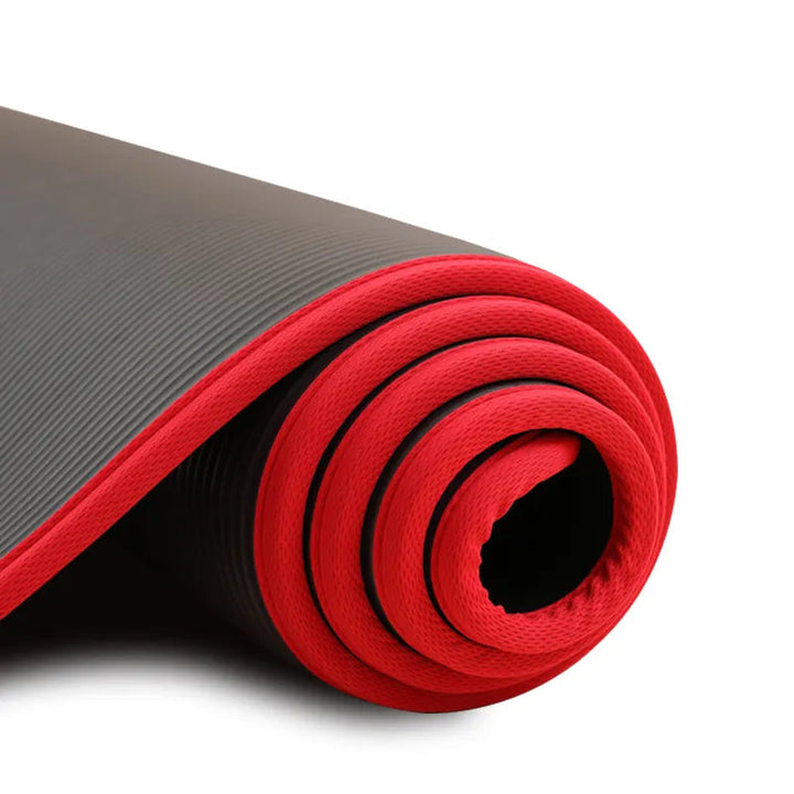 Extra Dicke Rutschfeste Yogamatte 10mm - FlexiMat für Yoga, Pilates und Dehnübungen 0