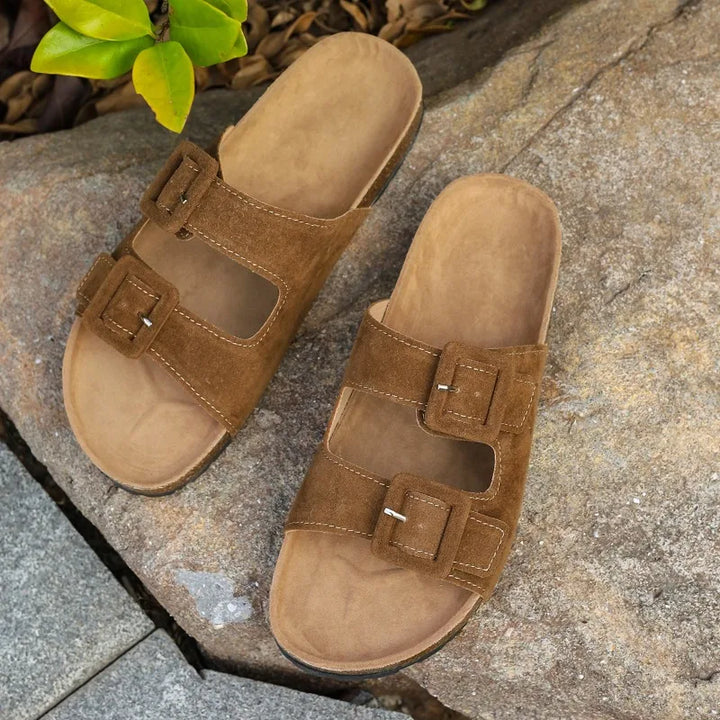 Women's Non-Slip Suede Flip-Flops – Beach & Outdoor Summer Shoes