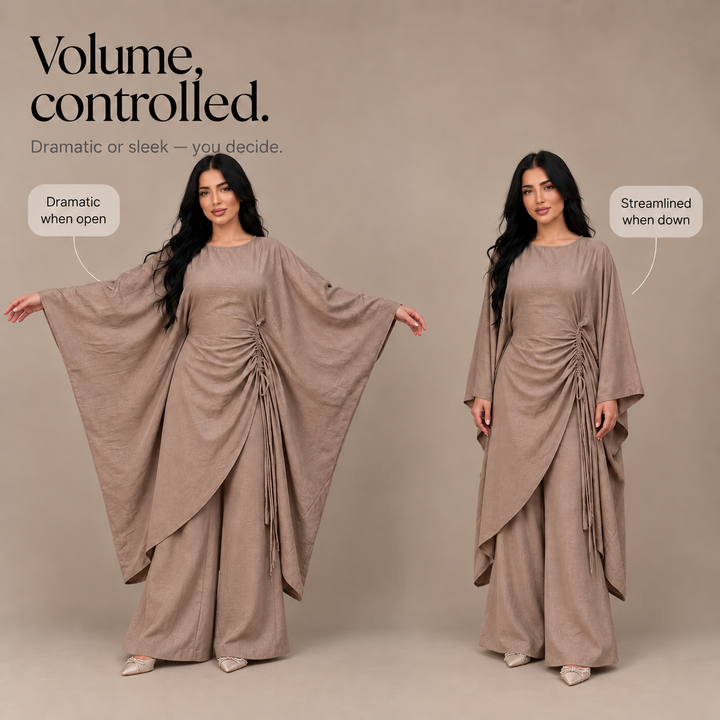 Elara | Zweiteiler mit Fledermausärmel-Kaftan und Hose