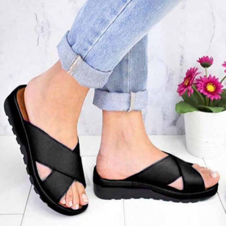 Vegan Comfort Sandals – Memory Foam Footbed, Adjustable Straps