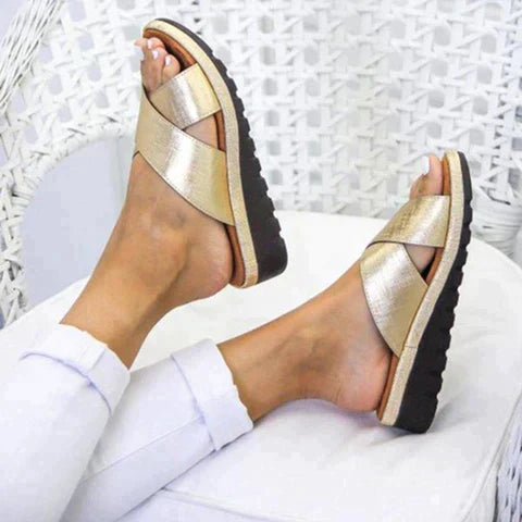 Vegan Comfort Sandals – Memory Foam Footbed, Adjustable Straps