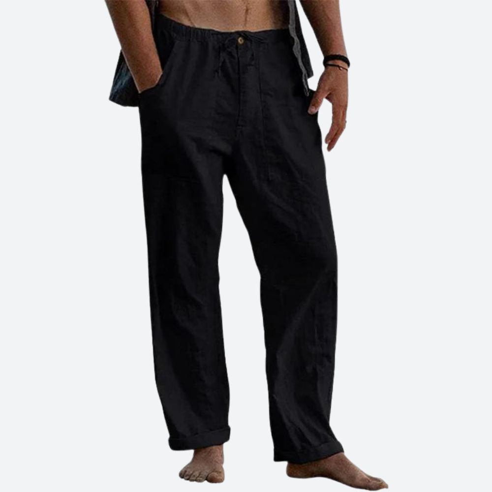 Men's Casual Linen Pants – Stylish Summer Pants for Men, Breathable and Comfortable