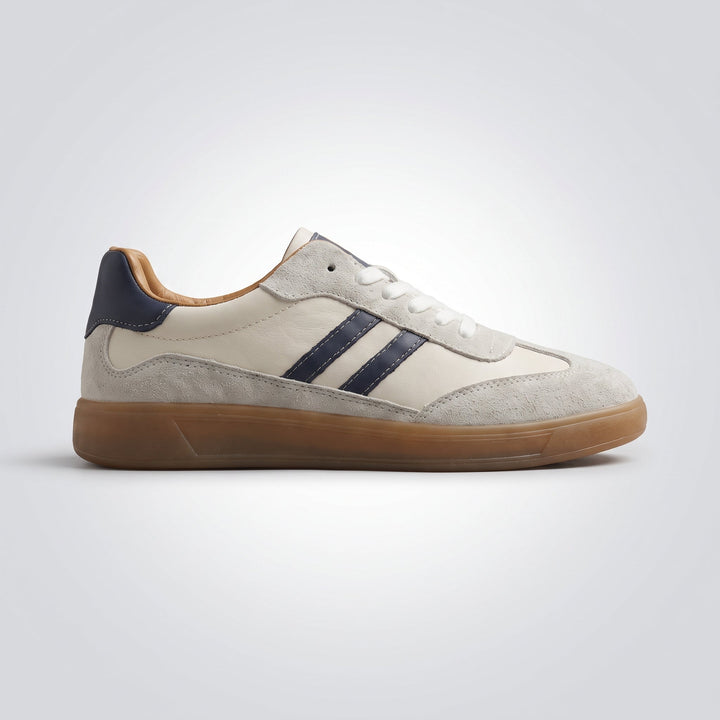 Męskie retro sneakersy z wegańskiej skóry