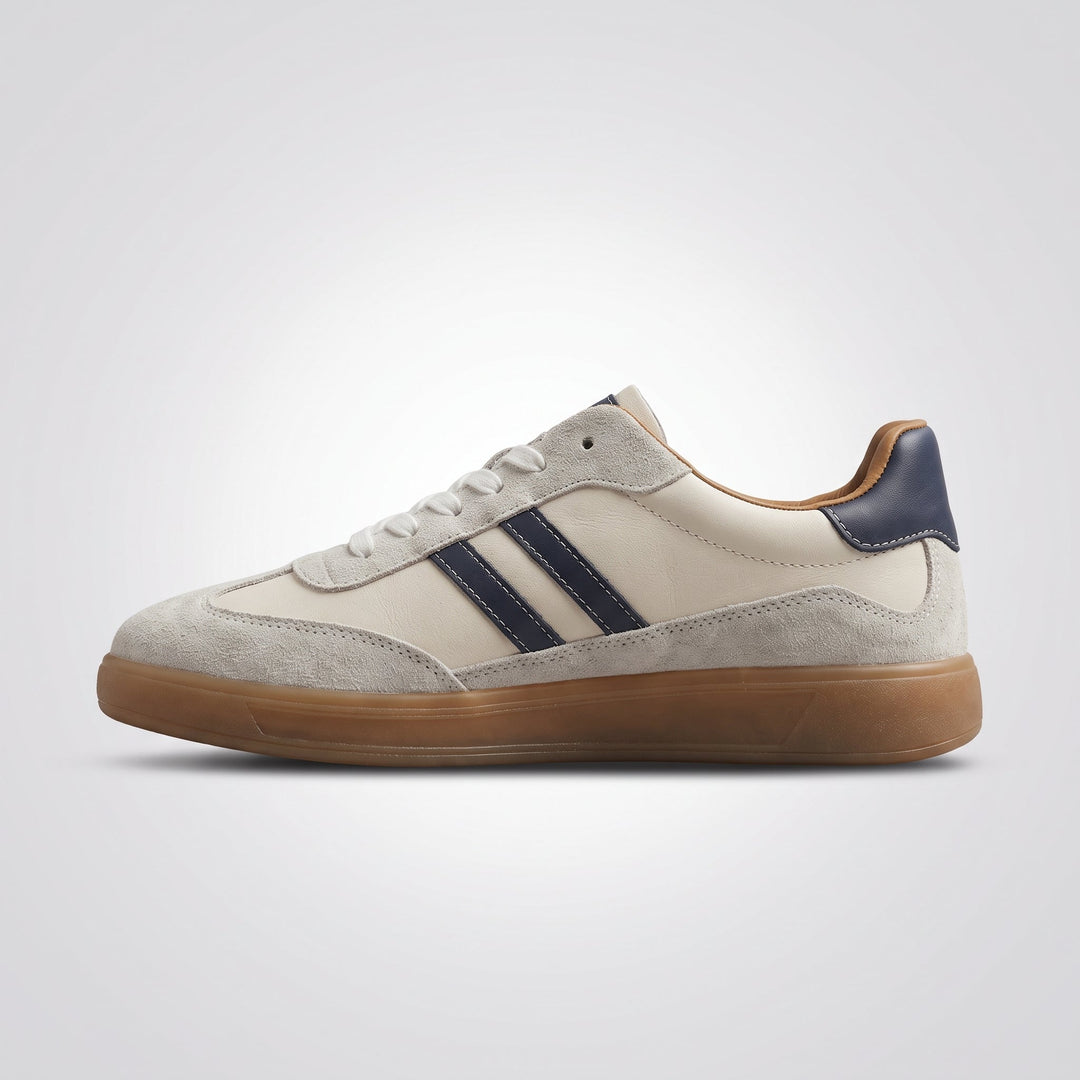 Męskie retro sneakersy z wegańskiej skóry