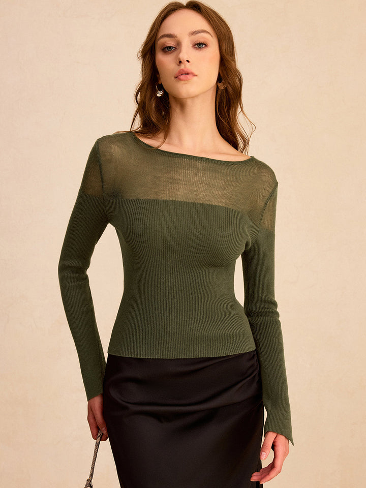 Bootsnacken knit long-sleeve top made of wool for comfort and style