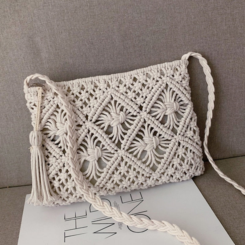Boho Shoulder Bag Women – Handwoven, Summery & Adjustable