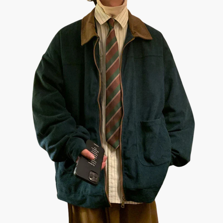 Men's bomber jacket cord style