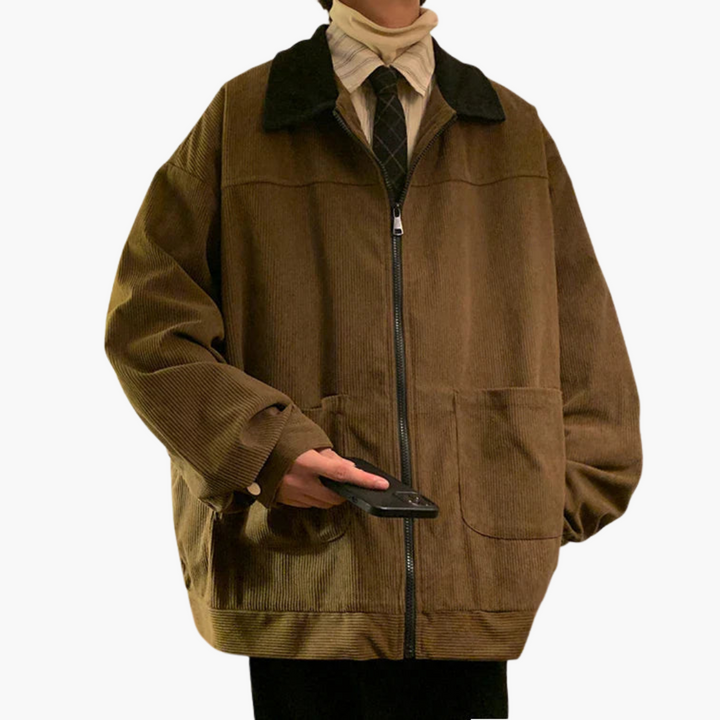 Men's bomber jacket cord style