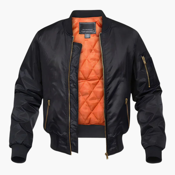 Men's bomber jacket with quilted lining