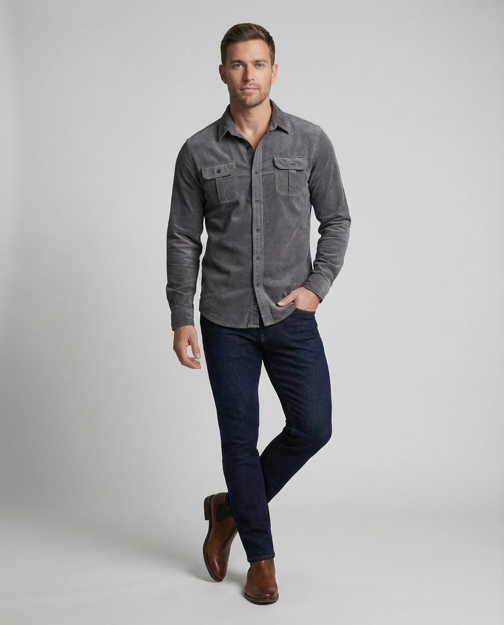 Herren Cordhemd Vintage 1