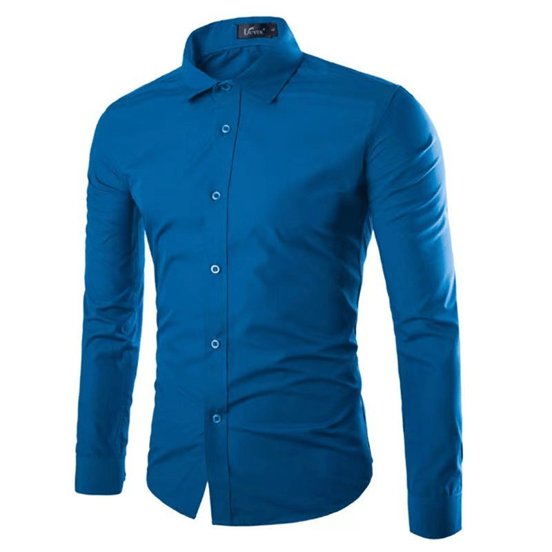 Men's shirt made of easy-care material with modern cut