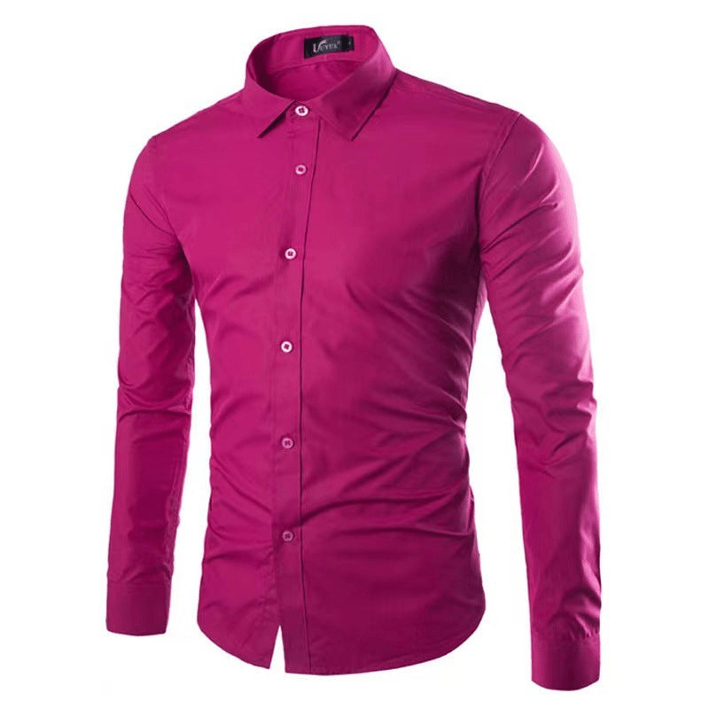 Men's shirt made of easy-care material with modern cut