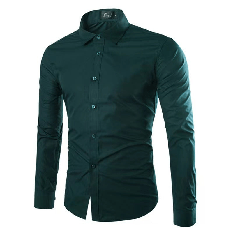 Men's shirt made of easy-care material with modern cut