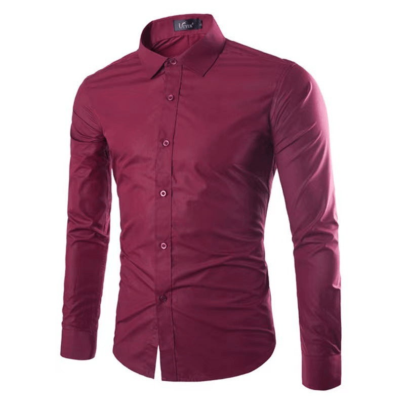 Men's shirt made of easy-care material with modern cut