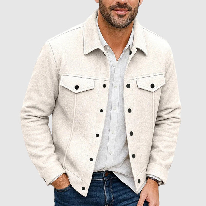 Herren Hemdjacke Regular Fit mit Brusttaschen 1