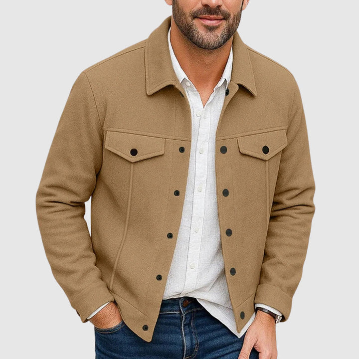 Herren Hemdjacke Regular Fit mit Brusttaschen 3