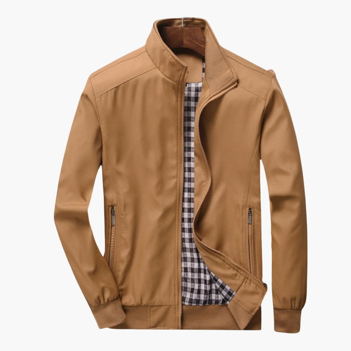 Men's Jacket Bomber Jacket Slim Fit - With Zipper and Elastic Cuffs