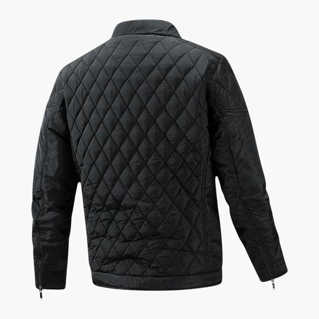 Men's Jacket Checkered Pattern Transitional Jacket