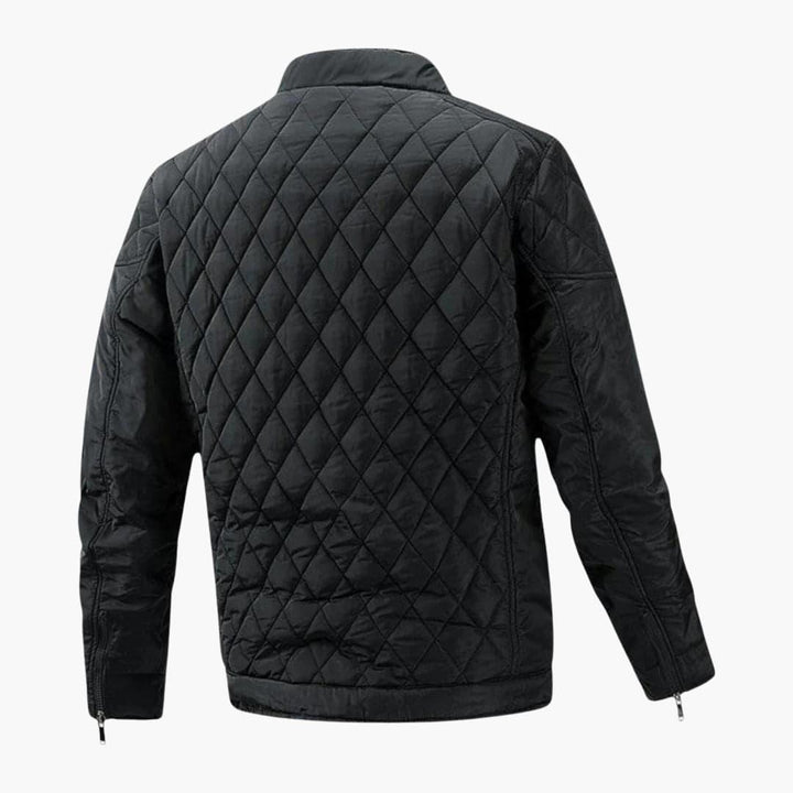 Men's Jacket Checkered Pattern Transitional Jacket