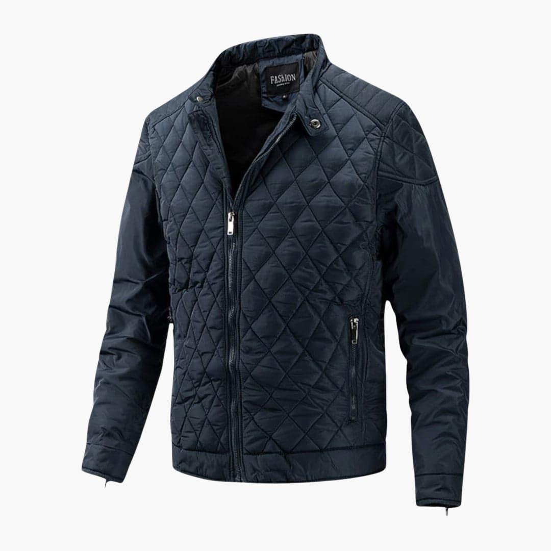 Men's Jacket Checkered Pattern Transitional Jacket