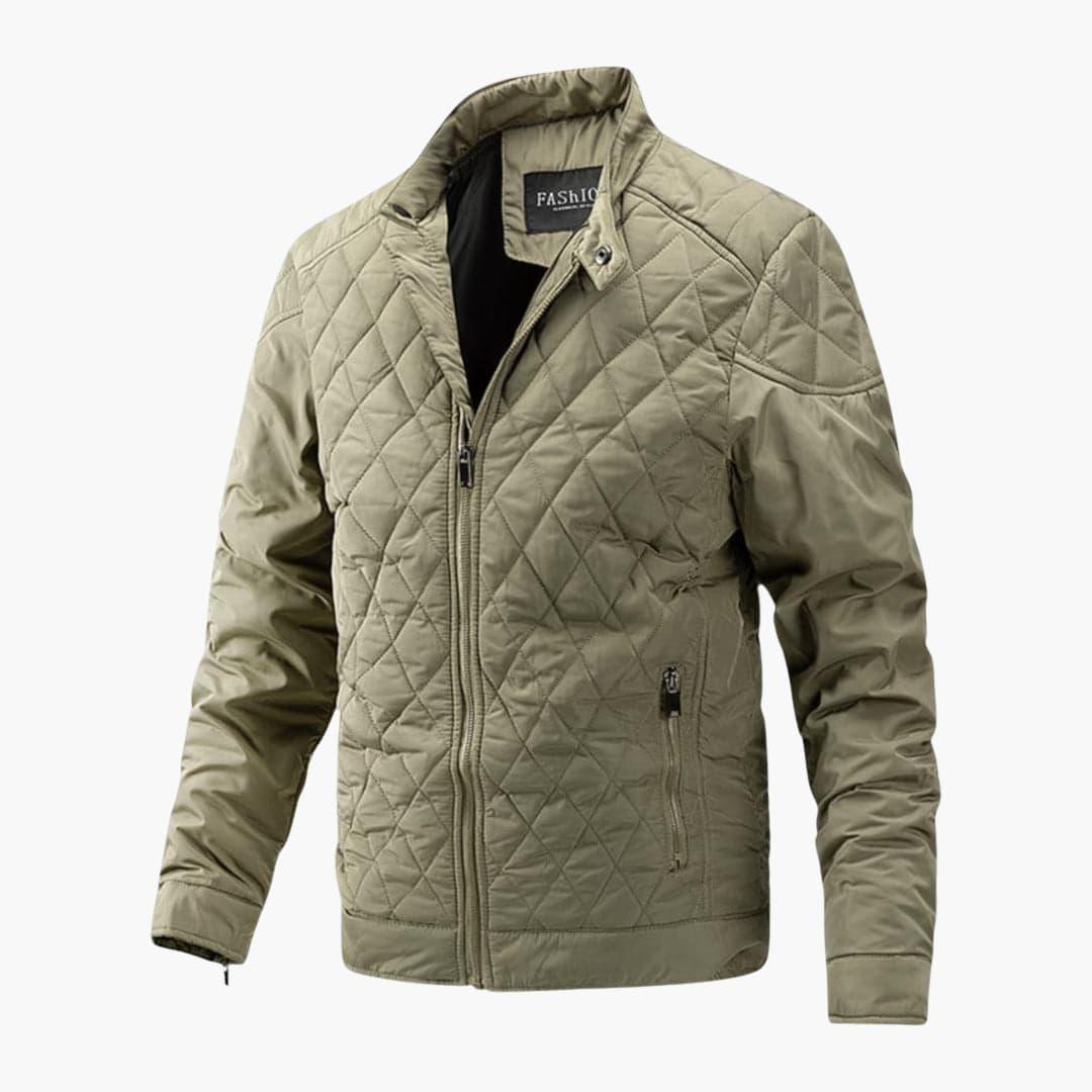 Men's Jacket Checkered Pattern Transitional Jacket