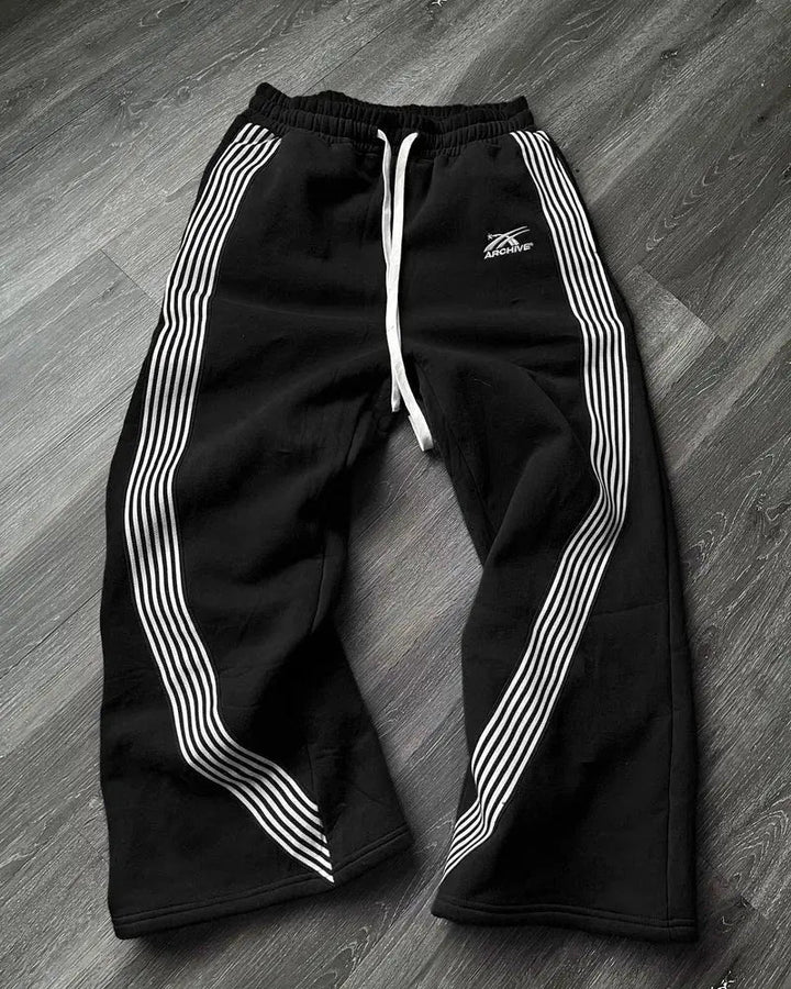 Men's cotton jogging pants retro style sports pants for training and leisure
