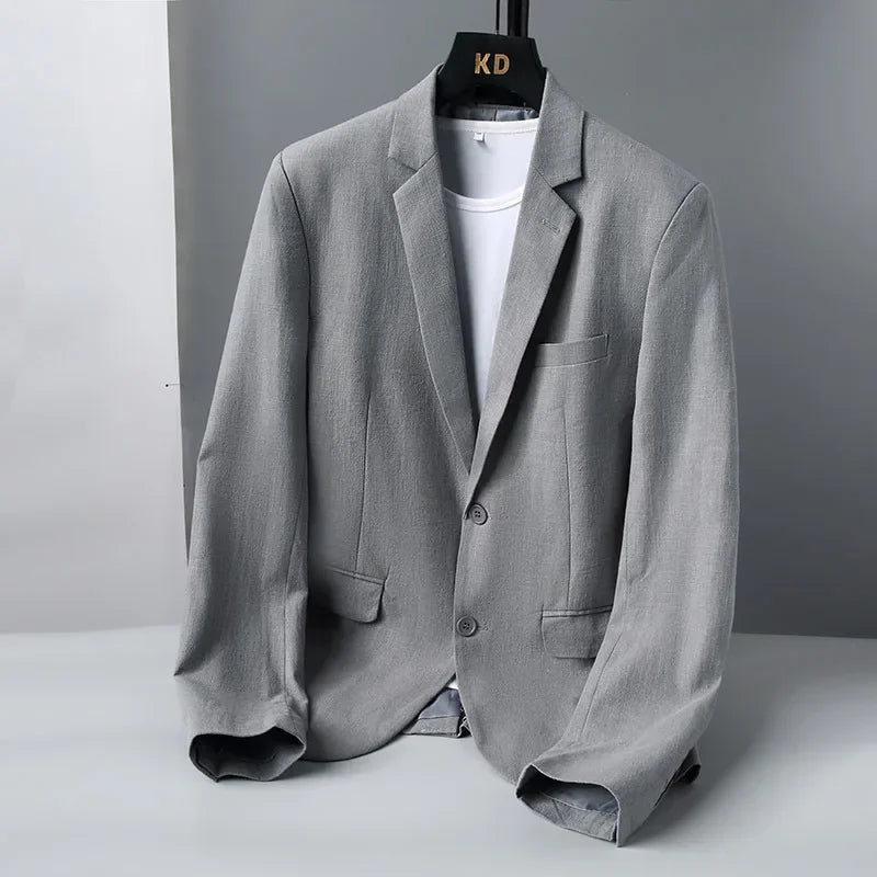 Men's Linen Blazer Elegant Breathable Minimalist