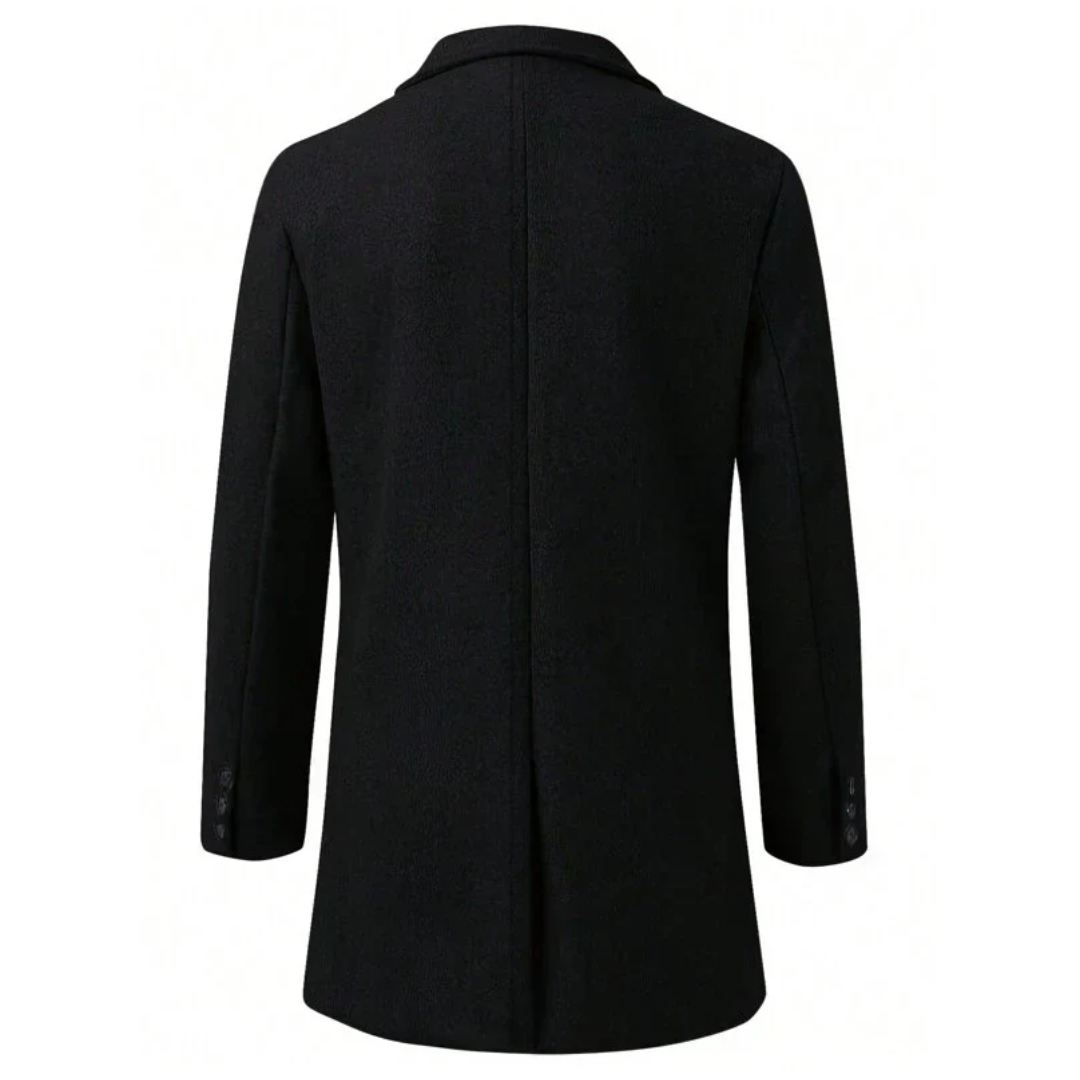 Manteau homme long en matière chaude de style classique