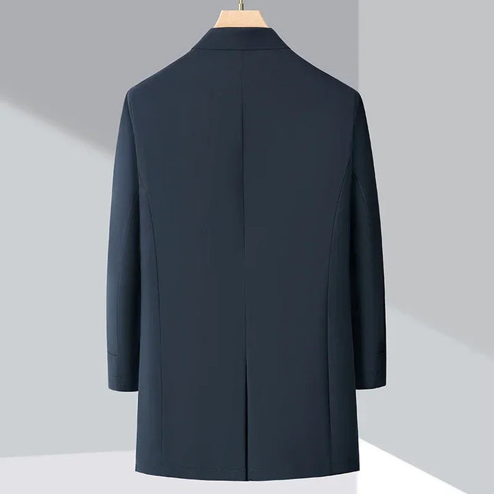 Herren Mantel Lang Daunen-Trenchcoat 1