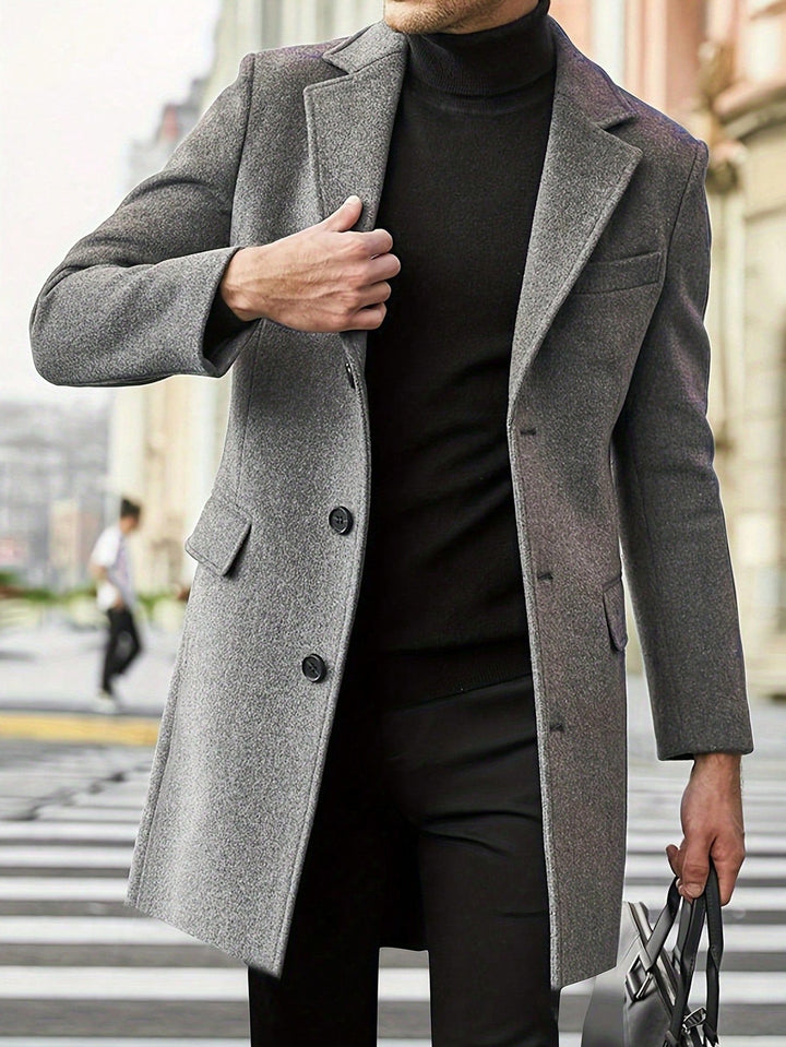 Manteau homme laine formel décontracté