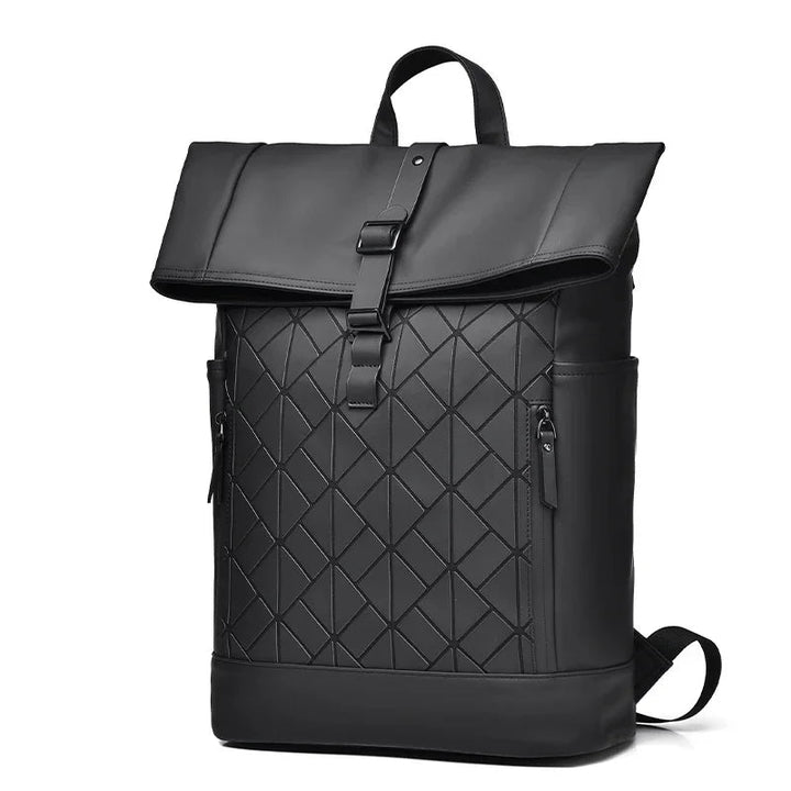 Men's Rolltop Backpack Durable Fabric Modern Design