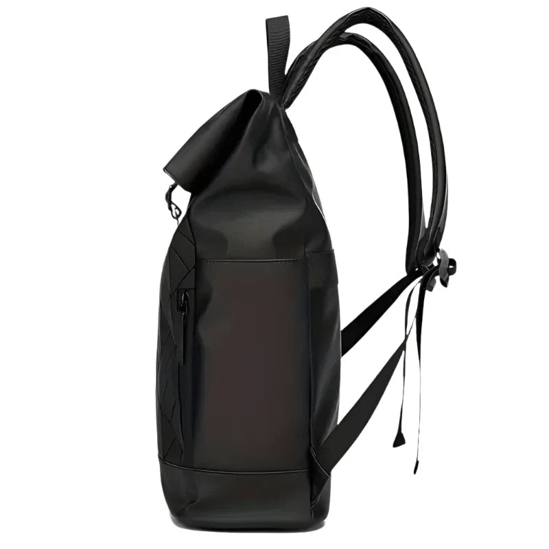 Men's Rolltop Backpack Durable Fabric Modern Design