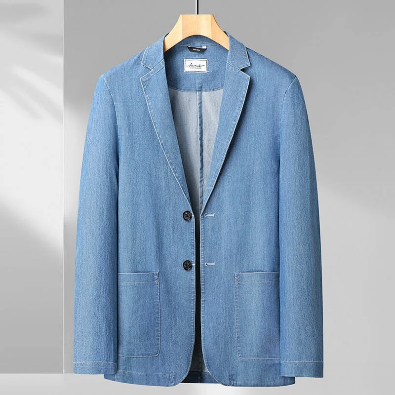 Men's Denim Modern Blazer – Stylish Blazer for Casual Outfits