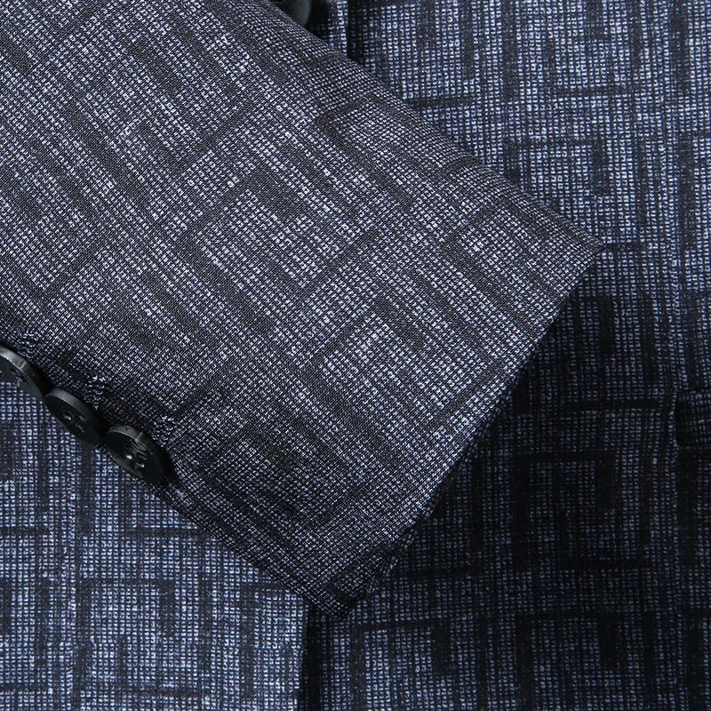 Men's Blazer Geometric Pattern Modern Design