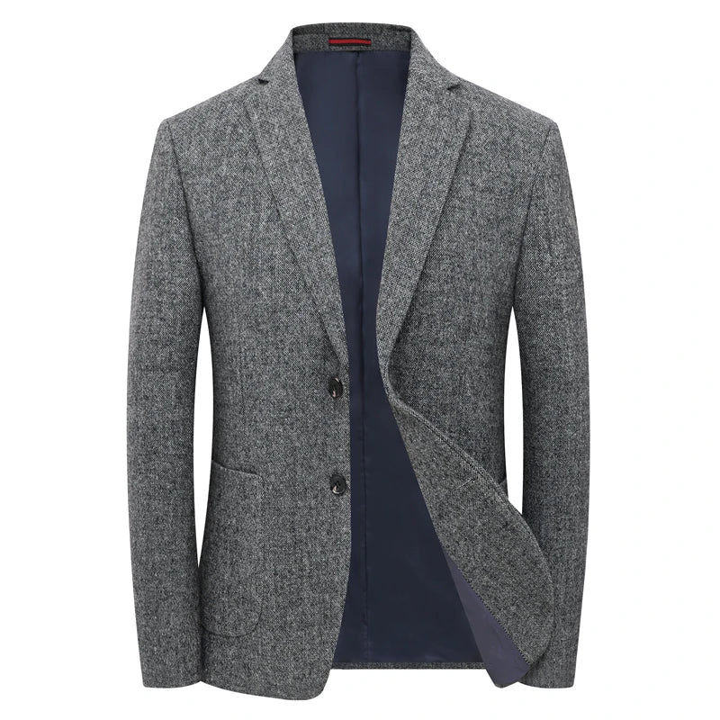 Men's Blazer Gray High-Quality Elegant