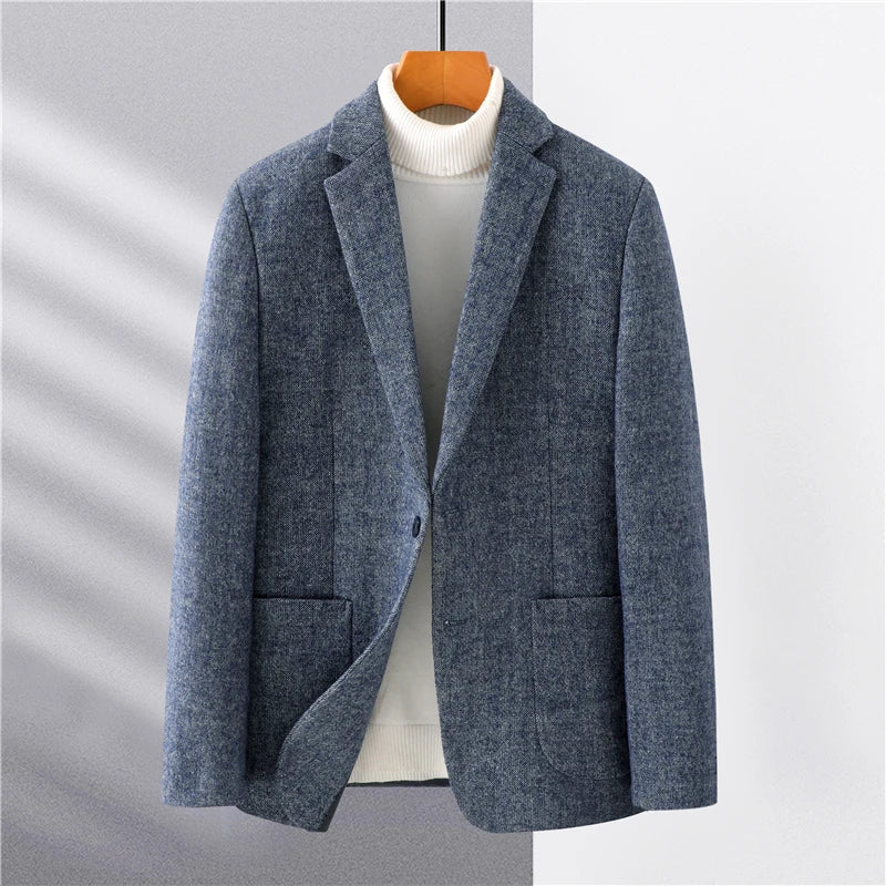 Men's Blazer Gray High-Quality Elegant
