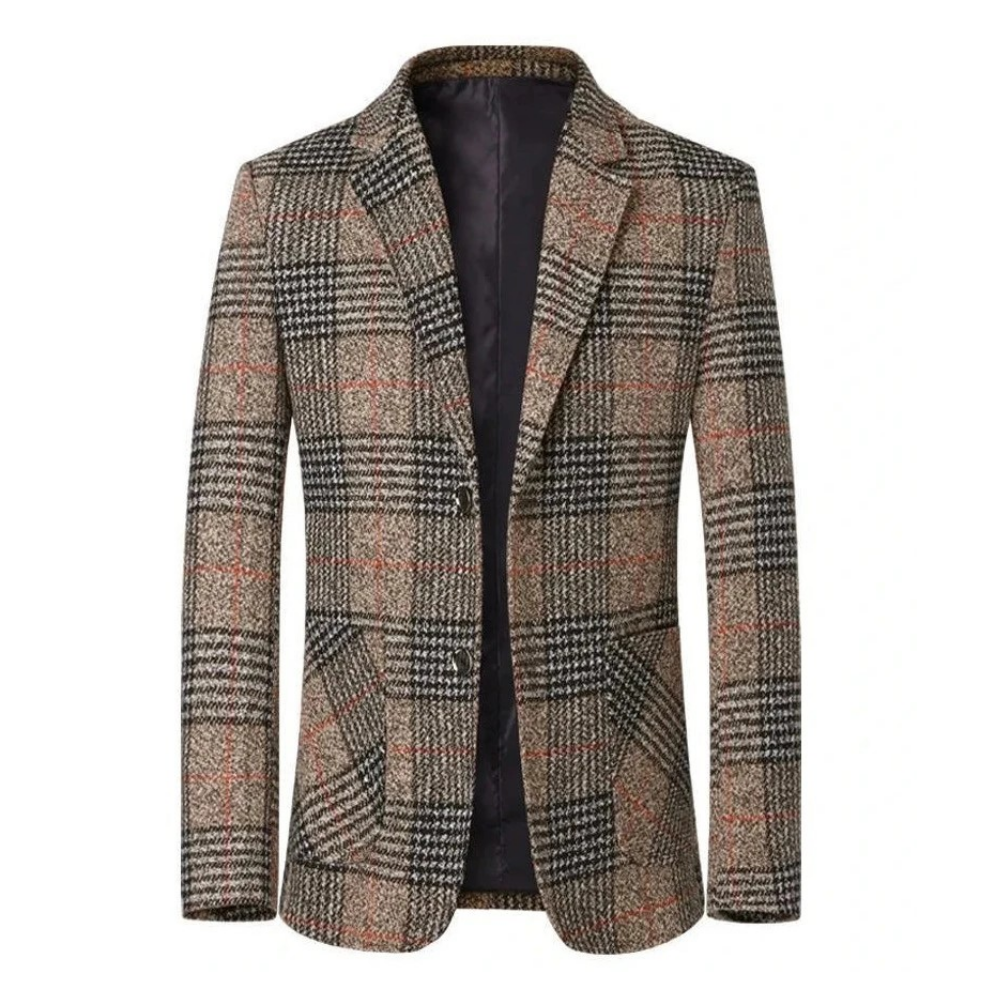 Men's Tweed Blazer Elegant Style