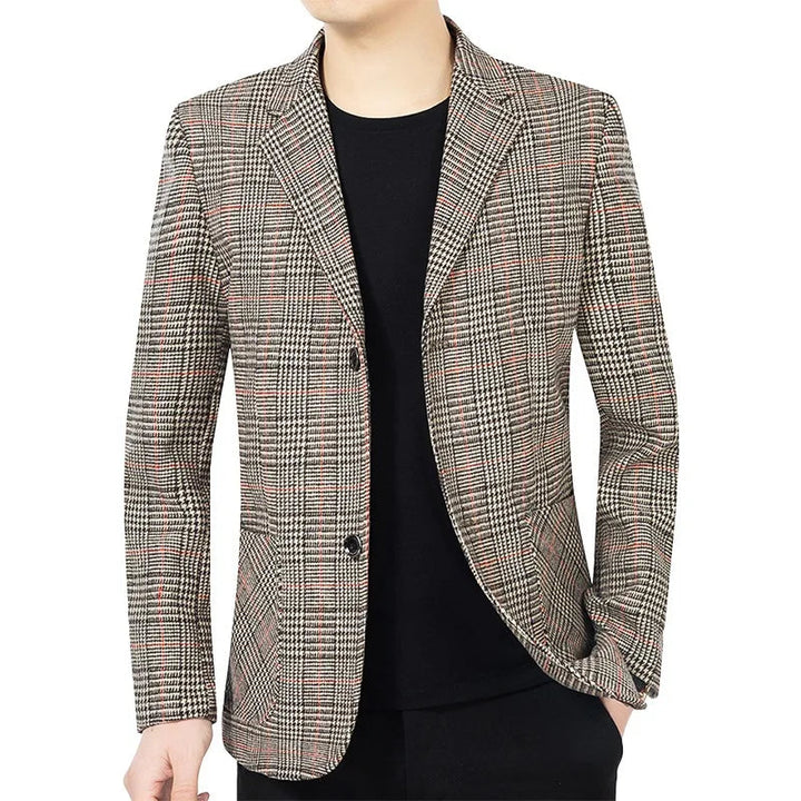Men's Tweed Blazer Elegant Style