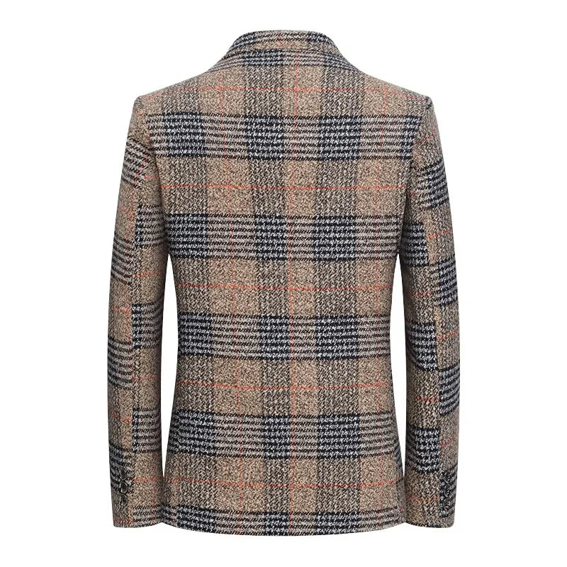 Men's Tweed Blazer Elegant Style