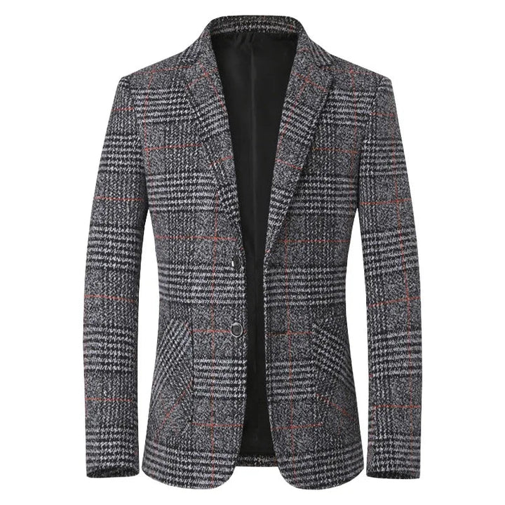 Men's Tweed Blazer Elegant Style