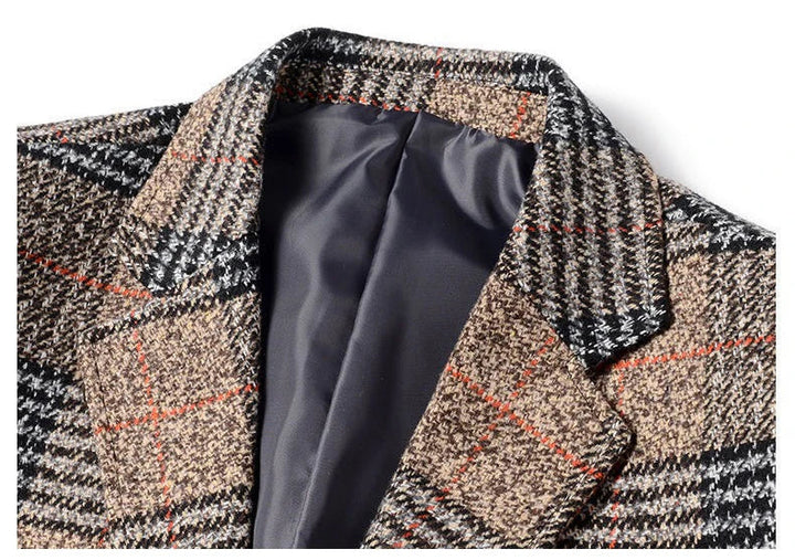Men's Tweed Blazer Elegant Style
