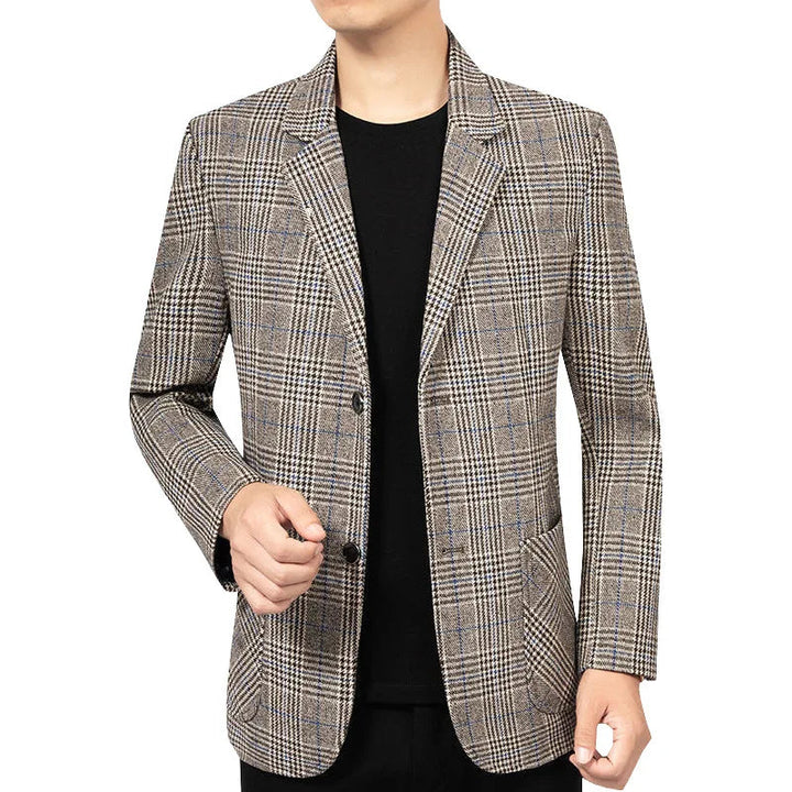 Men's Tweed Blazer Elegant Style